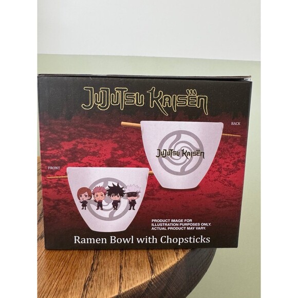 Jujutsu Kaisen Ramen Bowl with chopsticks - Picture 2 of 3
